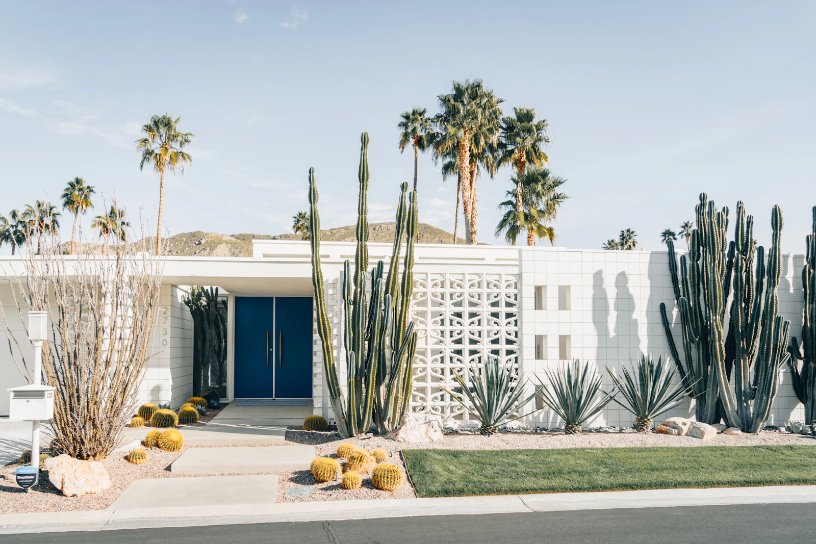 Palm Springs home with cactus garden