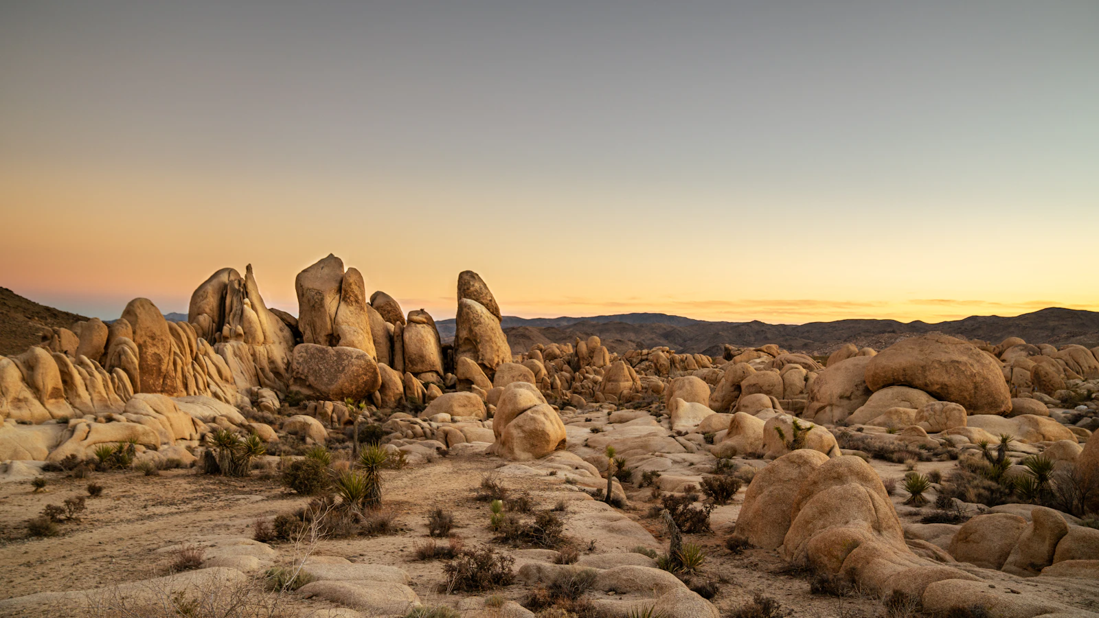 Desert rock formation in Inland Empire